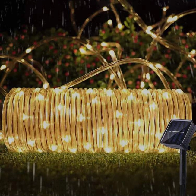 светодиодная гирлянда с солнечной панелью