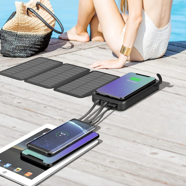 power bank с беспроводной зарядкой 20000 mah