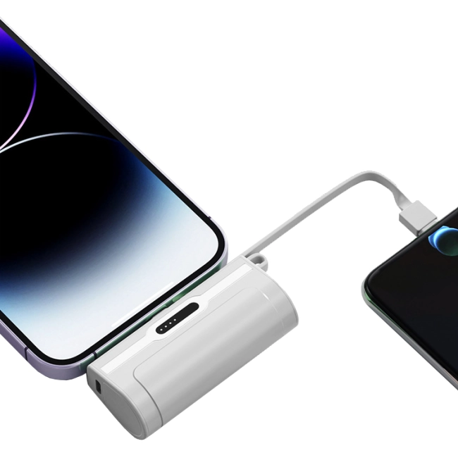мини повербанк с разъемами type-c lightning