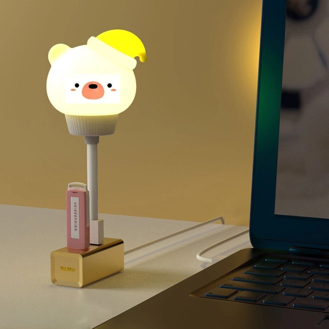 світильник на usb з ведмедем