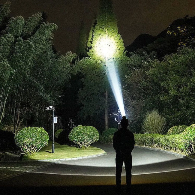 ліхтар налобний акумуляторний led