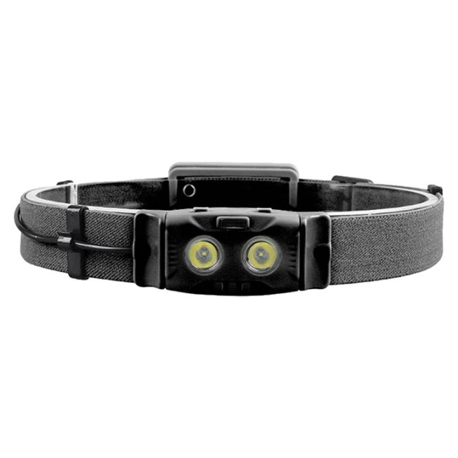 ліхтарик налобний світлодіодний на батарейках