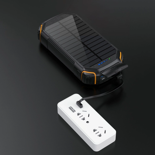 внешний аккумулятор с солнечной панелью 20000 mah