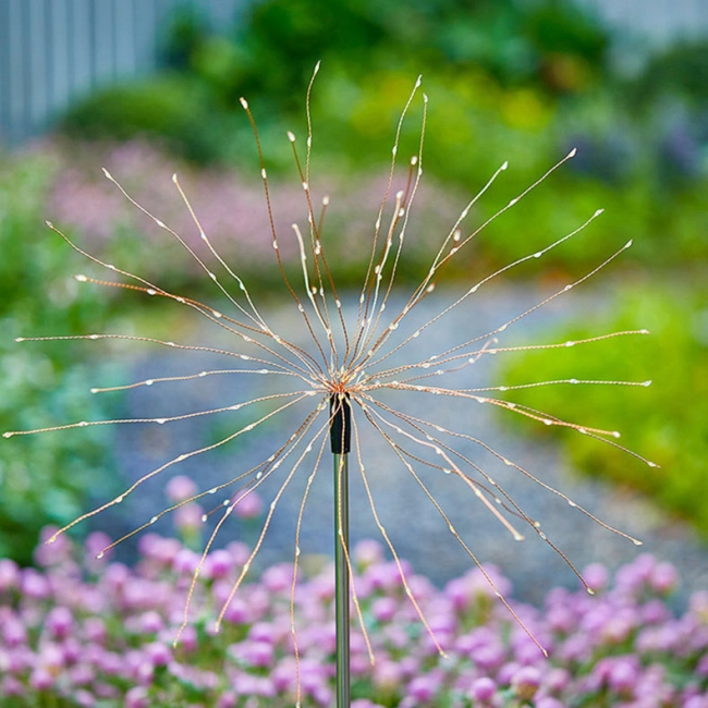 освітлення на сонячній панелі для саду