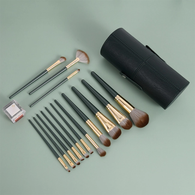 набір пензлів для макіяжу 14 шт