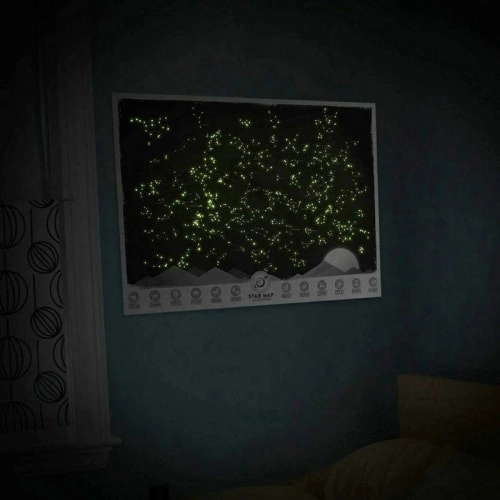 карта зоряного неба яка світиться в темряві