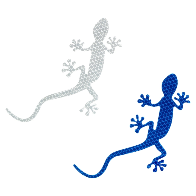 светоотражающая наклейка на авто ящерица