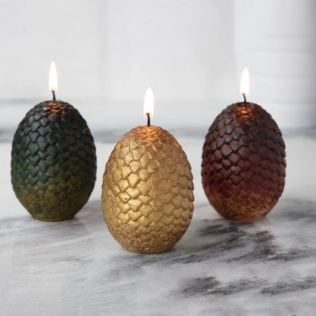 комплект свечей драконьи яйца с game of thrones