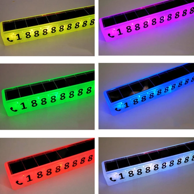 автовізитка на сонячній батареї