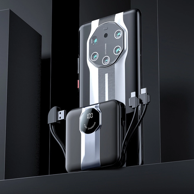 power bank с кабелями 20000 мач