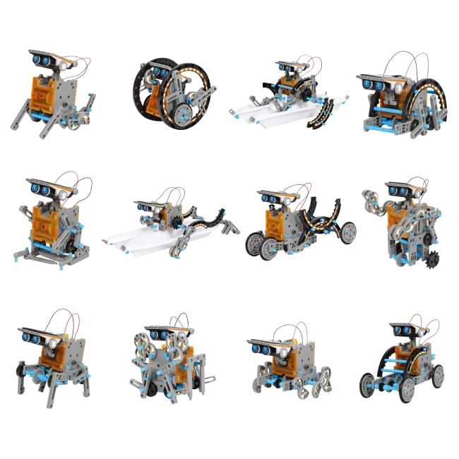 робот конструктор із сонячною батареєю 12 в 1