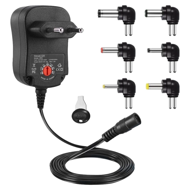 блок живлення 12w з регульованою напругою 3v-12v