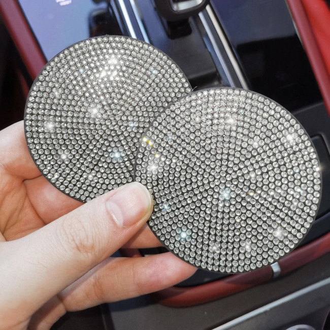 подставки со стразами в подстаканник машины