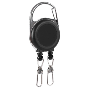 Ретрактор на карабине для ключей с двумя тросами ретрактор на карабине для ключей