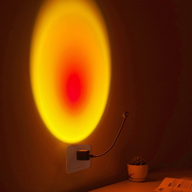 світлодіодний світильник захід сонця usb