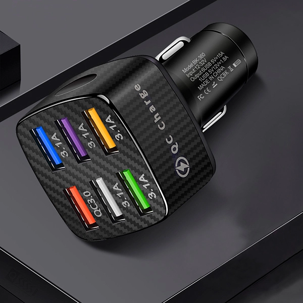 автомобільний зарядний пристрій на 6 usb