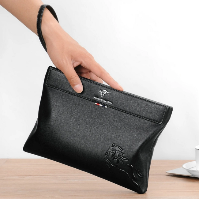 чоловіча клатч сумка на блискавці