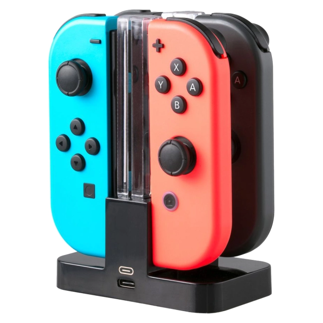 купить зарядную станцию для nintendo switch на 4 joy-con
