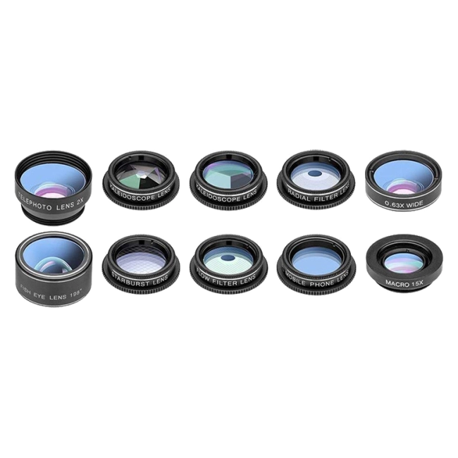 набір об'єктивів для камери телефону