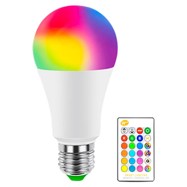 світлодіодна LED лампа RGB з пультом