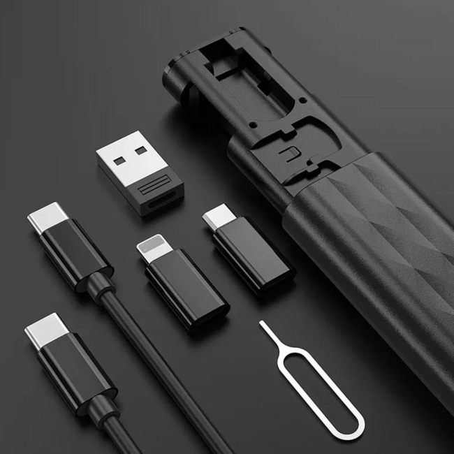 зарядный кабель в корпусе