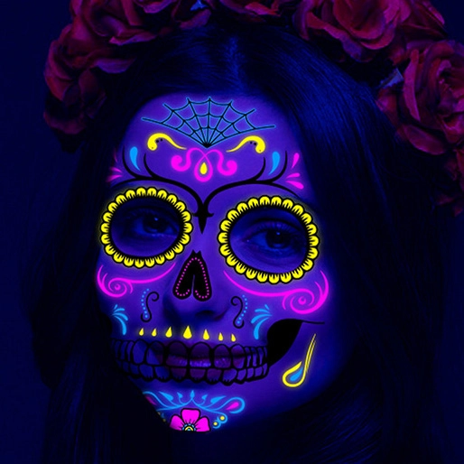 татуировки светящиеся временные