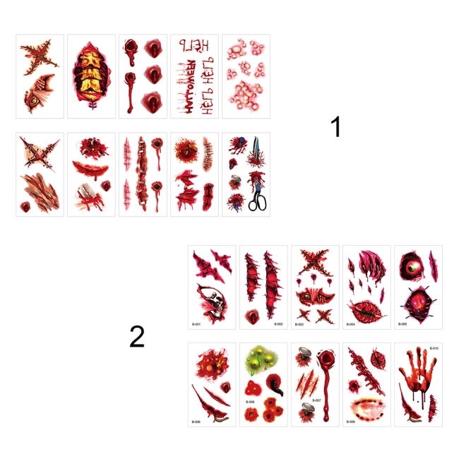 перекладні татуювання шрами