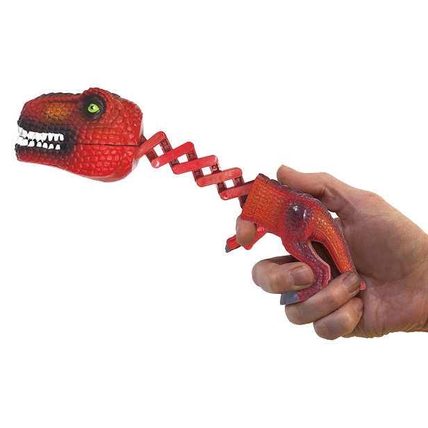 динозавр с пружиной