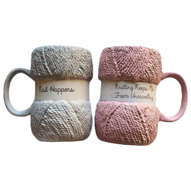 кружка у вигляді пряжі