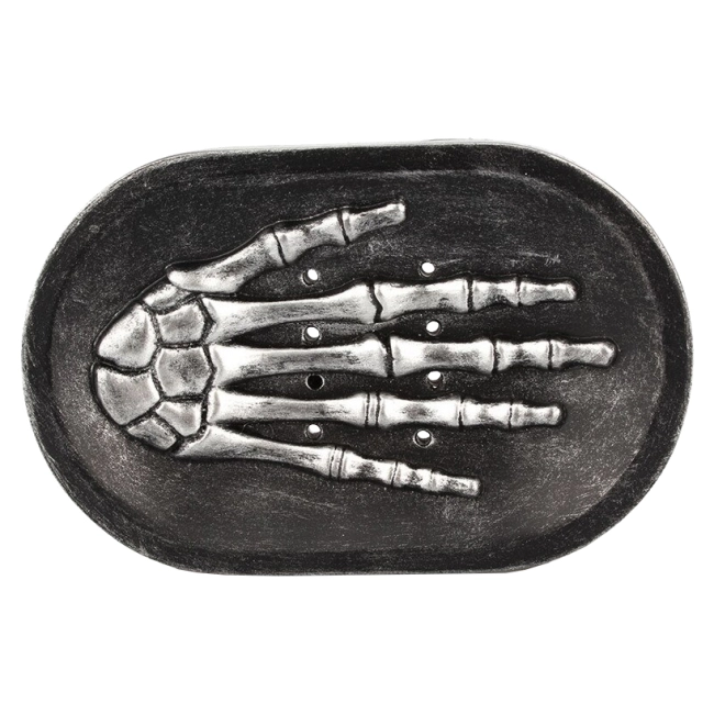 мыльница рука скелета