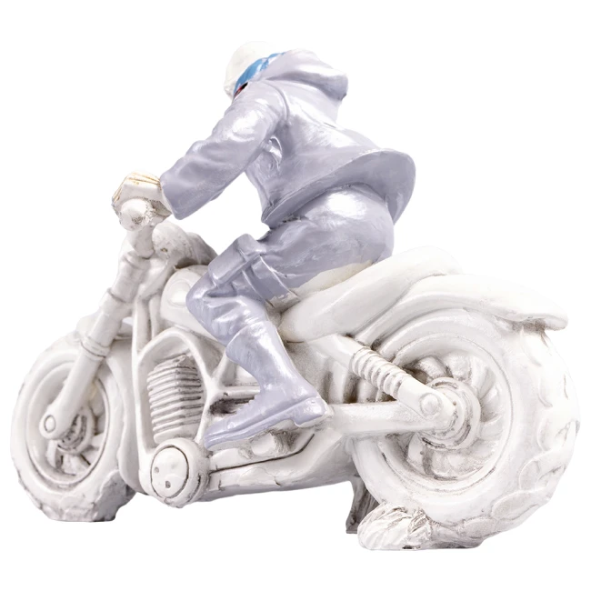 фигурка скелета на мотоцикле