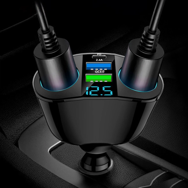 автомобільний прикурювач із дисплеєм