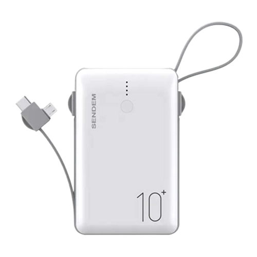 Со встроенным кабелем повербанк