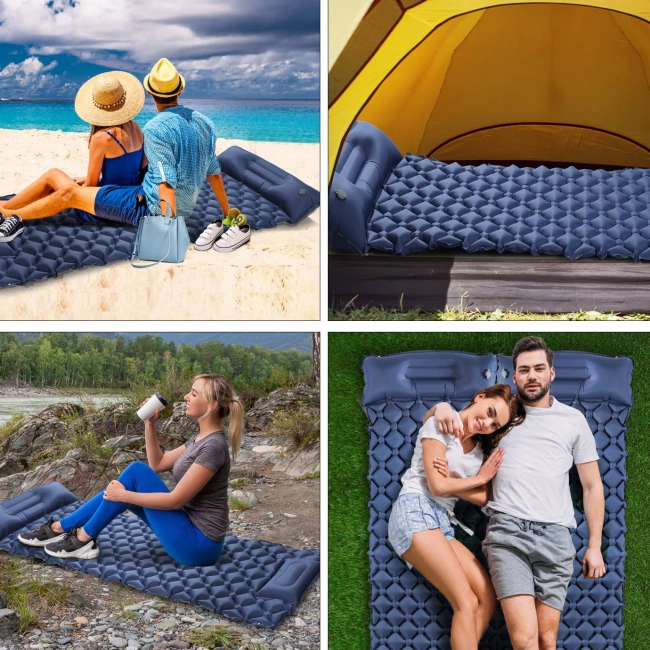 надувний матрац з подушкою
