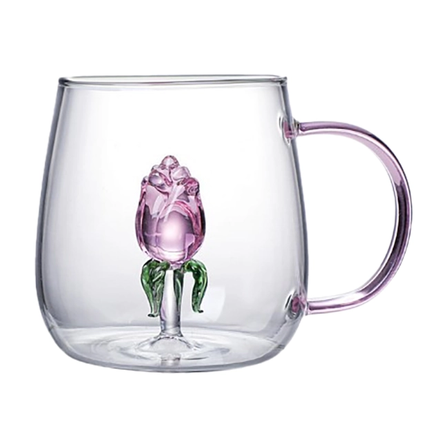 чашка с розой на дне