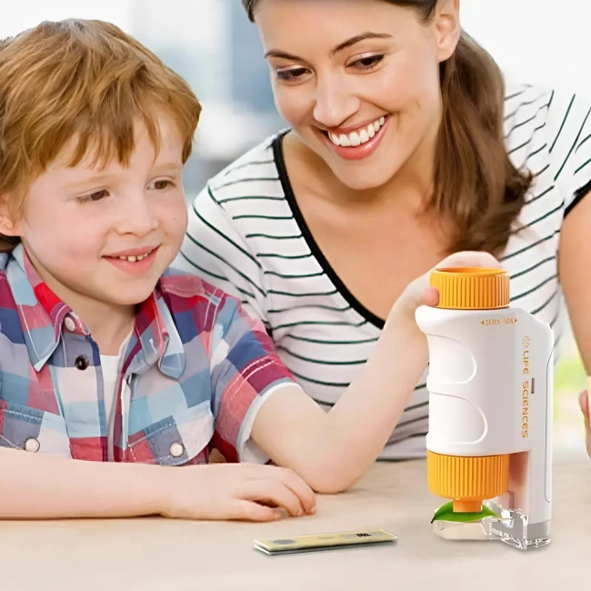 детский микроскоп с подсветкой,