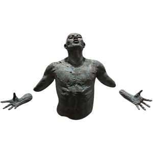 скульптура крізь стіну