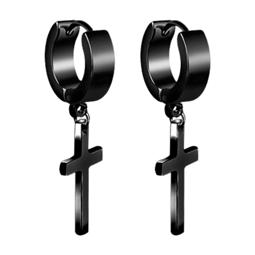 Серьги крестик