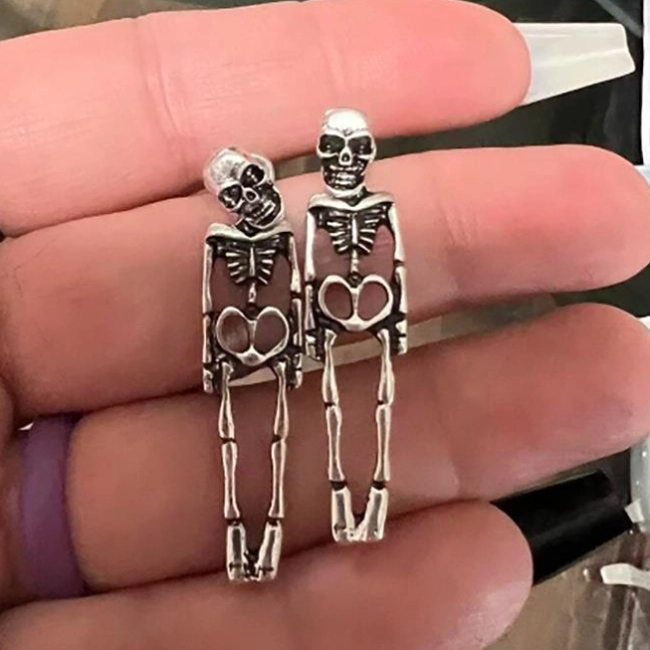 Сережки скелет