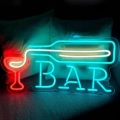 неоновая вывеска bar