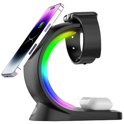 Беспроводное зарядное устройство три в одном