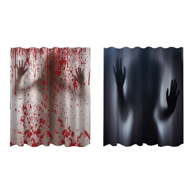 шторка в крови для ванной