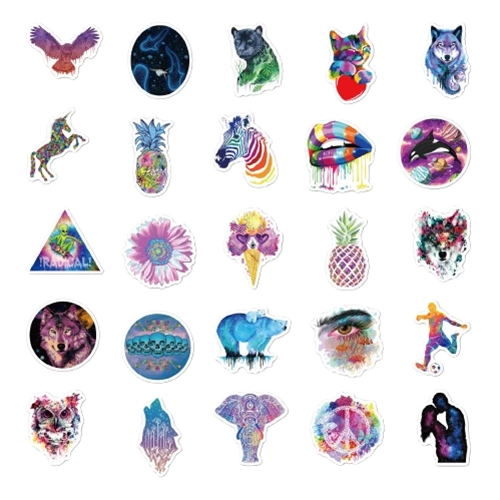 Набір яскравих наклейок