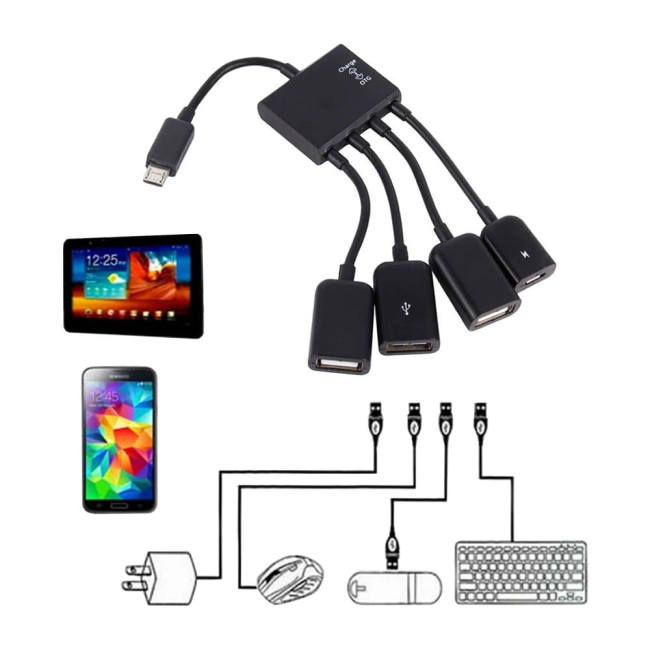 микро USB хаб для планшета