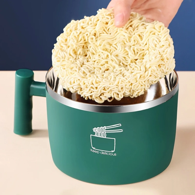 миска для заварювання локшини з кришкою