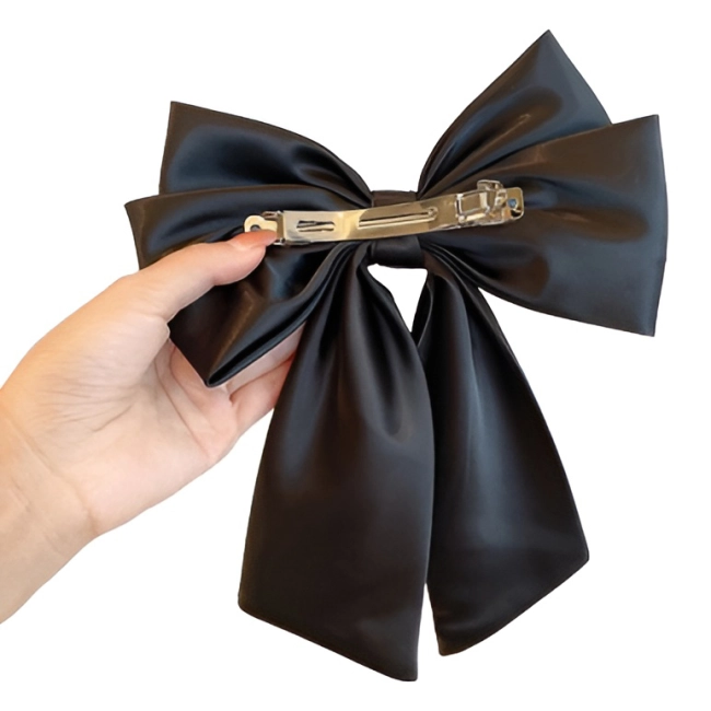 Затискач з бантом для волосся