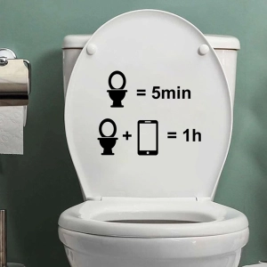 Стикер на унитаз