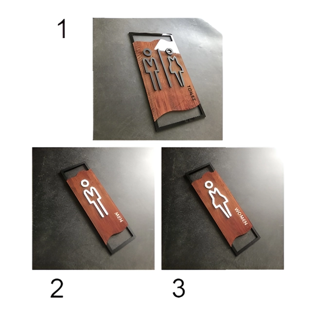 Вивіска на двері туалету