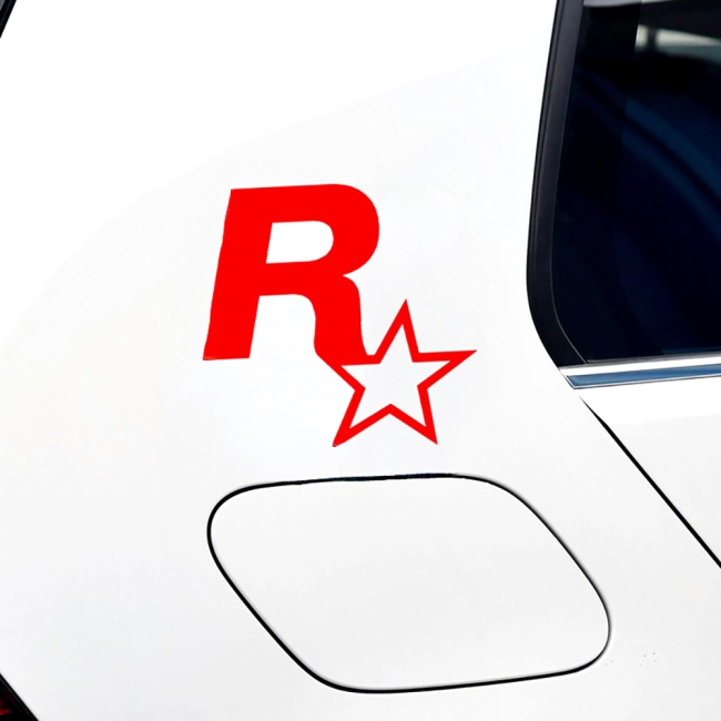 наклейка Rockstar на авто