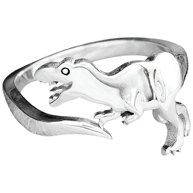 кольцо в виде динозавра